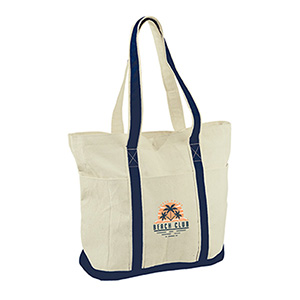 E3105
	-HEAVY COTTON TOTE BAG
	-Natural with Navy